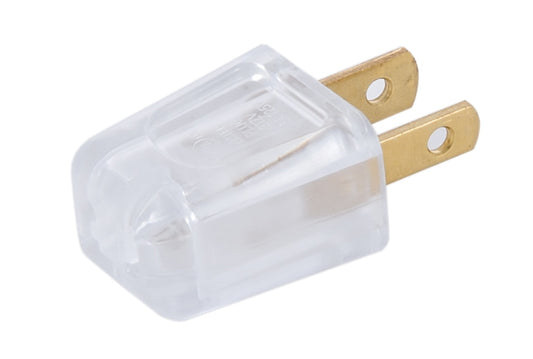 Clear Polarized Quick Connect Lamp Cord Plugs