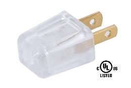 Clear Polarized Quick Connect Lamp Cord Plugs