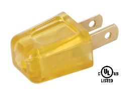 Clear Gold Polarized Quick Connect Lamp Plugs