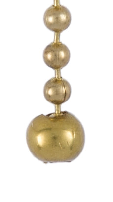Unfinished Brass Ball Pull, 1/4" Diameter, Designed For #6 Bead Chain