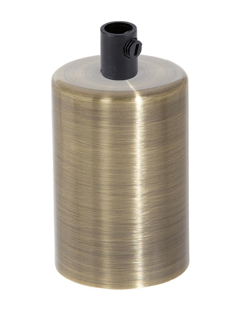 Antique Brass Finish Steel E-26 Lamp Socket Cup COMPLETE with Socket ...