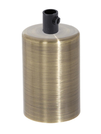 Antique Brass Finish Steel E-26 Lamp Socket Cup COMPLETE with Socket and Mounting Hardware