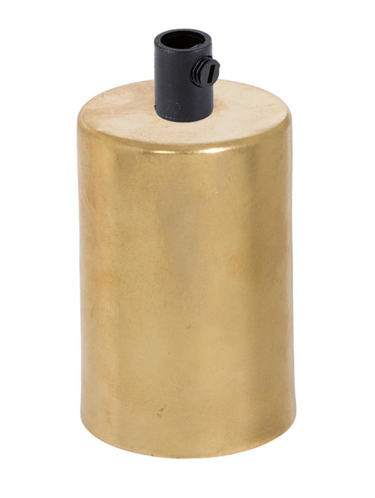 Unfinished Brass E-26 Lamp Socket Cup with COMPLETE Socket and Mounting Hardware