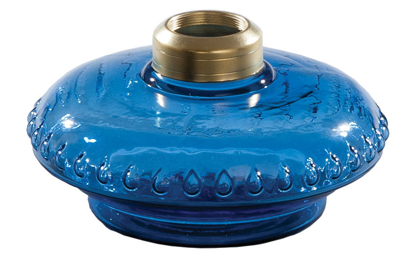 Medium Blue Glass Bracket Lamp Font