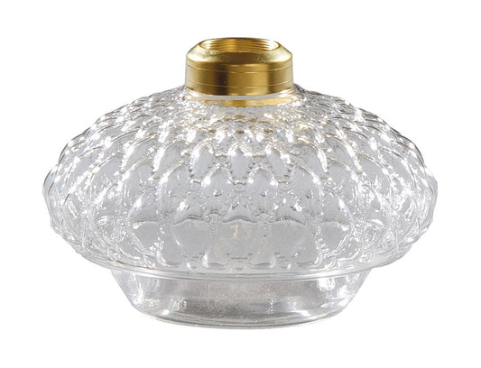 Clear Diamond Quilted Glass Bracket Lamp Font