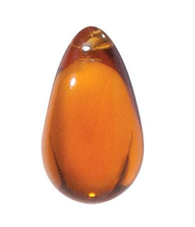 1-1/8" Amber Glass Grape - Hand Made