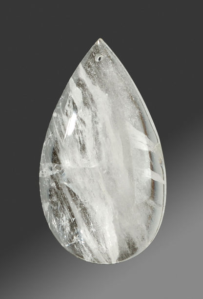 Smooth Half Pear Rock Crystal
