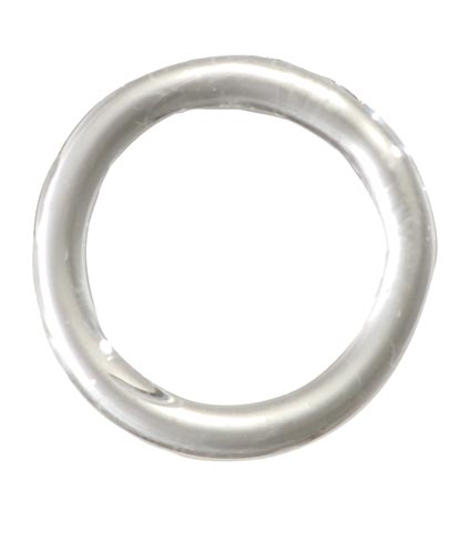  1 5/8" Clear Crystal Ring - No Pin Hole