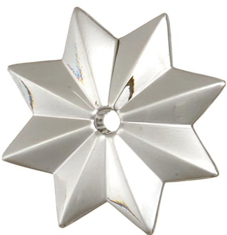 Crystal Star Pendant, your choice of 1-1/4" (30mm), 1-3/8" (35mm) or 1-5/8" (40mm) sizes