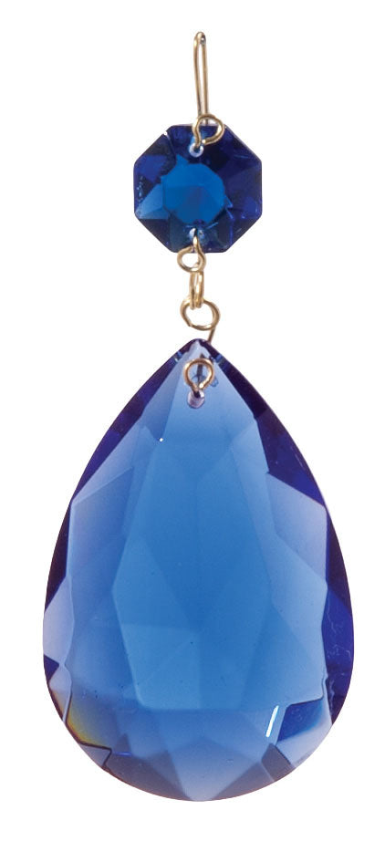 Cobalt Blue Glass Pendalogue, 1-1/2" and 2" sizes available