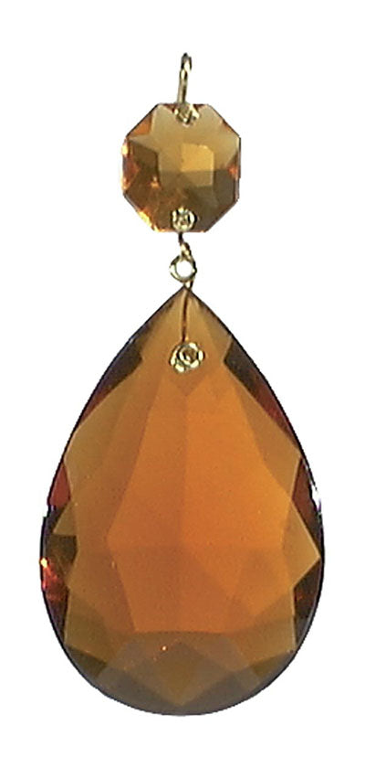 Amber Glass Pendalogue, 1-1/2" and 2" sizes available