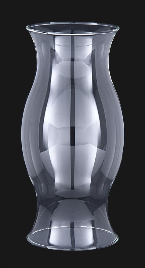 4 7/8" Wide, 11-1/4" Tall Hurricane Shade - Clear Borosilicate Glass