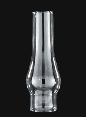 1-1/4" Fitter, 4 -1/2" Tall Clear Lamp Chimney Globe