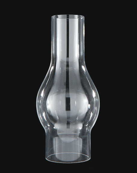 2 1/8" Fitter, 6 1/2" Tall Clear Chimney Globe