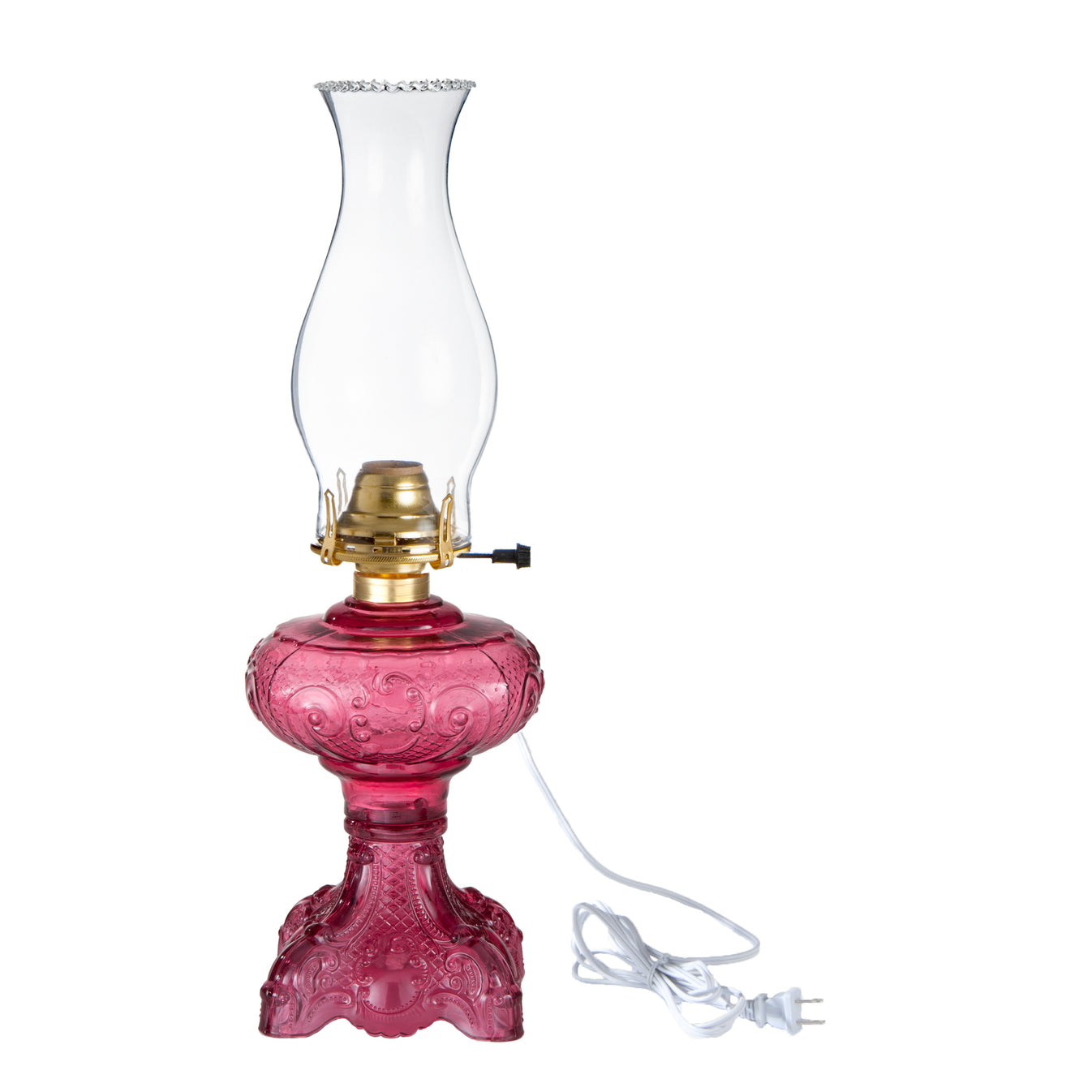 Electric Princess Feather Oil Lamps Complete with Electric Burner and
