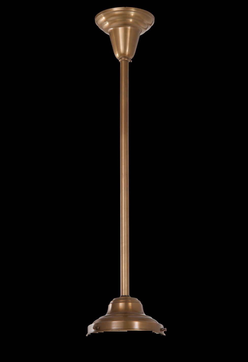 Pendant Fixture with Antique Brass Finish, 4" fitter