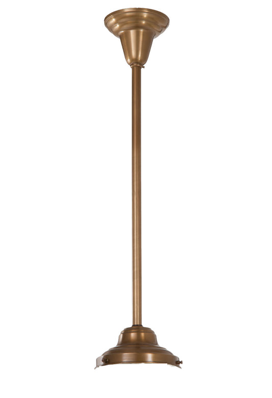 Pendant Fixture with Antique Brass Finish, 6" fitter
