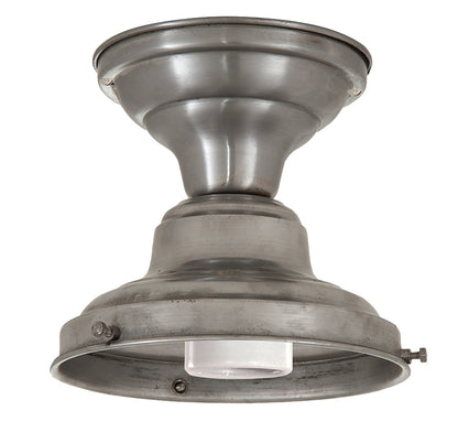 Wired School House Lighting Fixtures, Unfinished Steel
