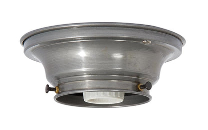 3-1/4 Inch Fitter Wired Unfinished Steel Flush Mount Fixture