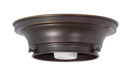 4 Inch Fitter Wired Antique Bronze Finish Brass Flush Mount Fixture