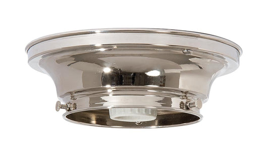 4 Inch Fitter Wired Polished Nickel Finish Brass Flush Mount Fixture