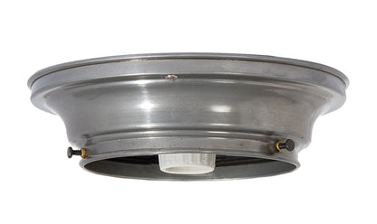 6 Inch Fitter Wired Unfinished Steel Flush Mount Fixture