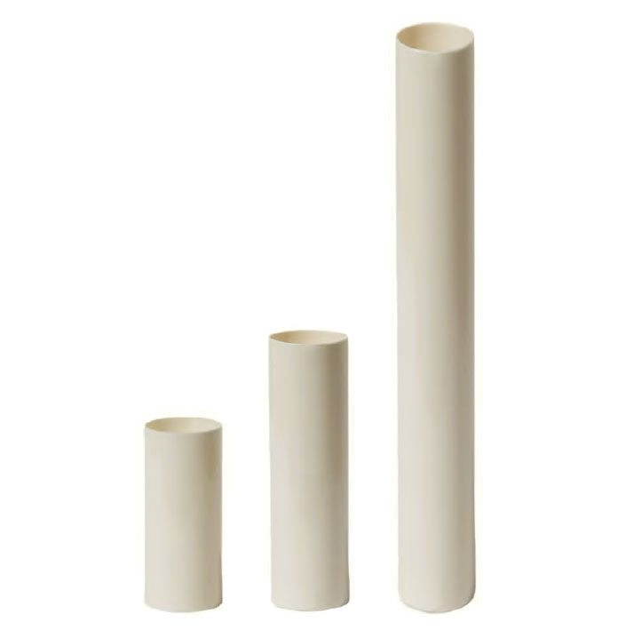 CANDELABRA Size Cream Color Plastic Candle Cover - Choice: 2", 3", 4", 6", or 8" ht.