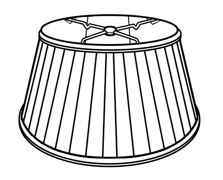 White Ivory Linen Drum Box Pleat Softback Shades